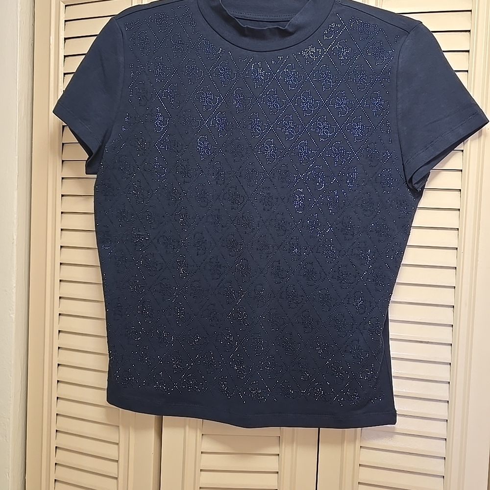 Guess Navy Short Sleeve Tee